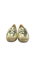 Size 7.5 Tory Burch Gold Espadrille Slip-On Shoes