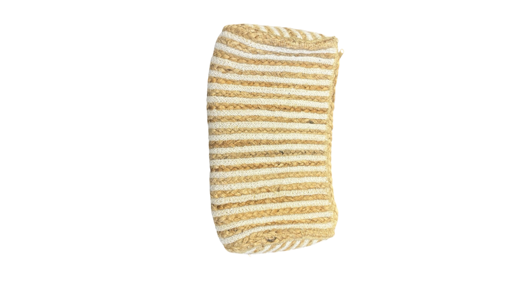 Striped Cotton Clutch Bag