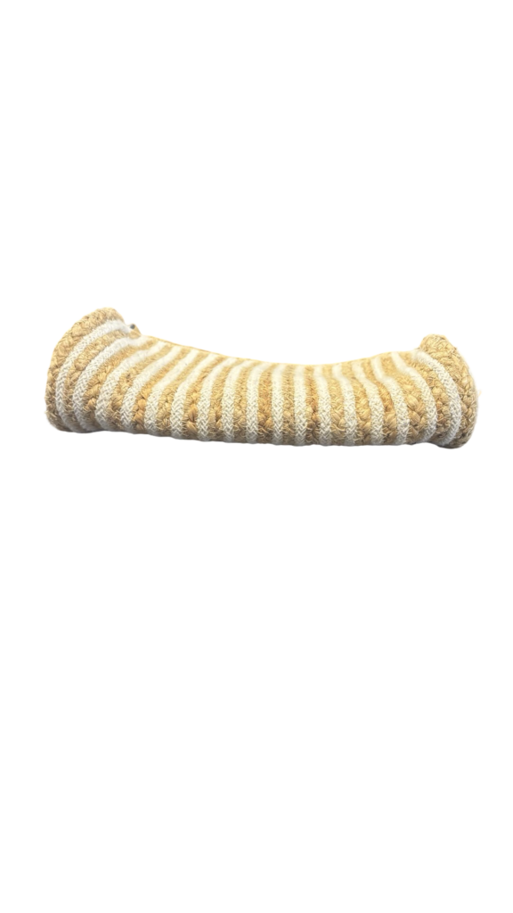 Striped Cotton Clutch Bag