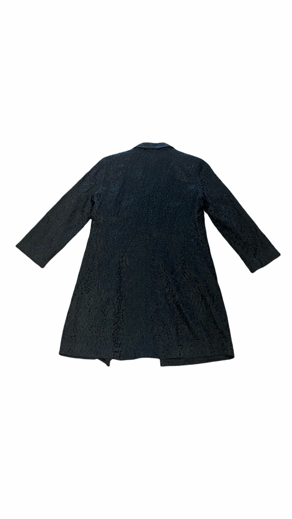 Size XS Eileen Fisher Black Textured Coat