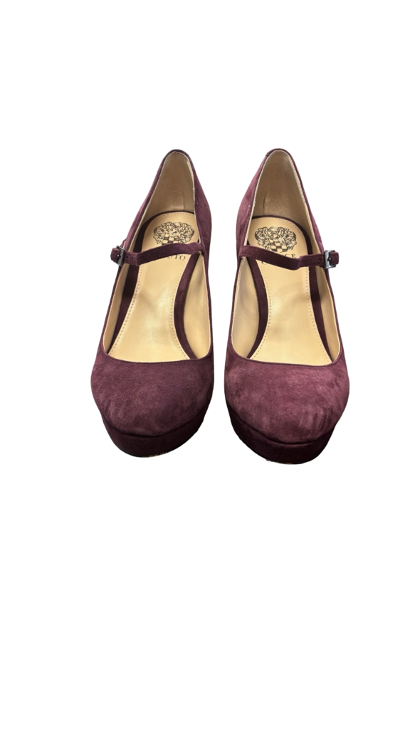 Size 8 1/2 Vince Camuto Plum Suede Heels