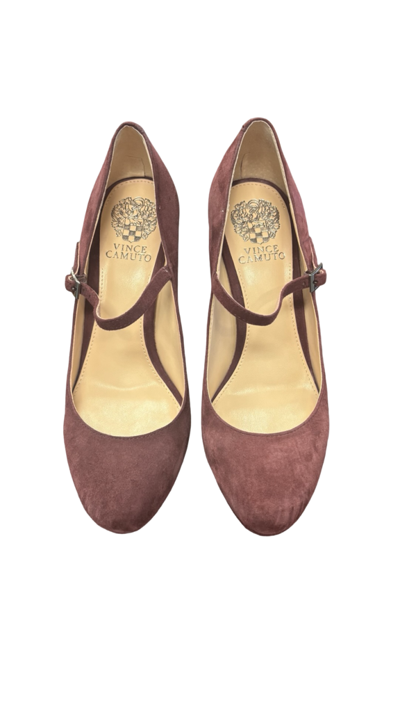 Size 8 1/2 Vince Camuto Plum Suede Heels