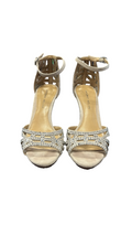 Size 8 Antonio Melani Silver Embellished Heels