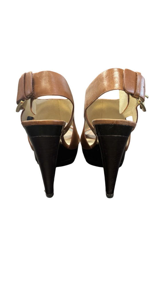 Size 8 Michael Kors Tan High Heeled Sandals