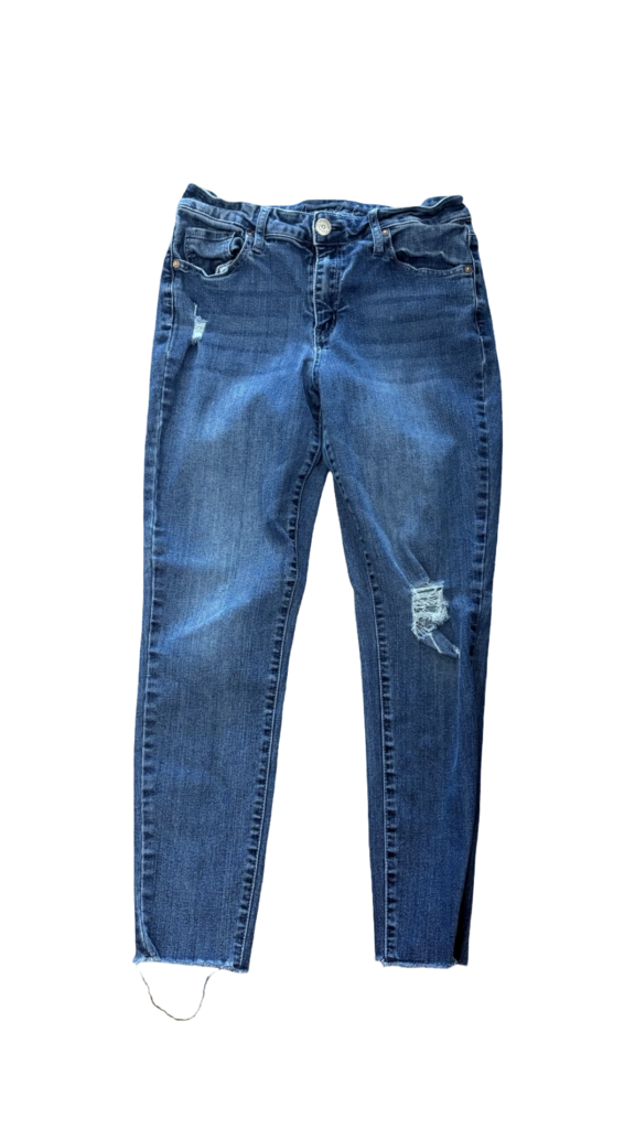 Size 10 Copper Hash High Rise Ankle Skinny Jeans