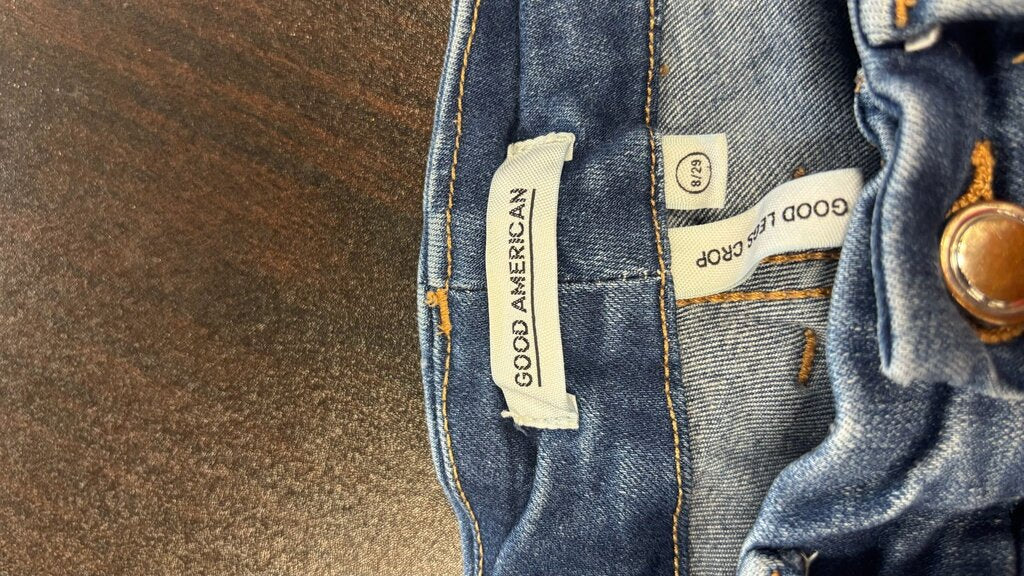 Size 8 Good American Blue Skinny Jeans