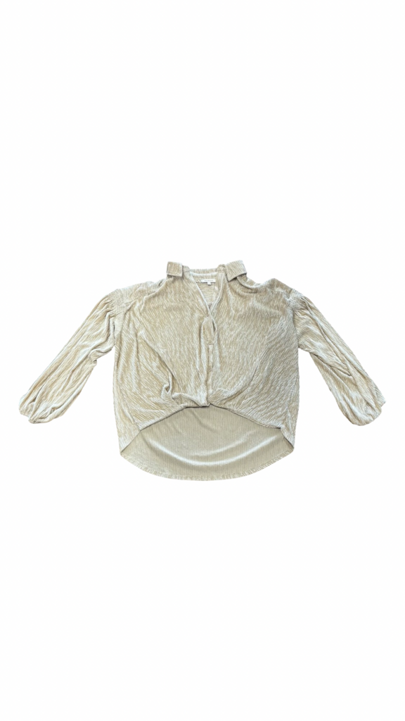 Small Skies Are Blue Women's Metallic Striped Blouse