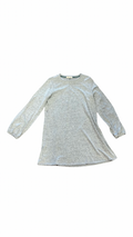 Large Rewind Long Sleeve Gray Tunic Dress