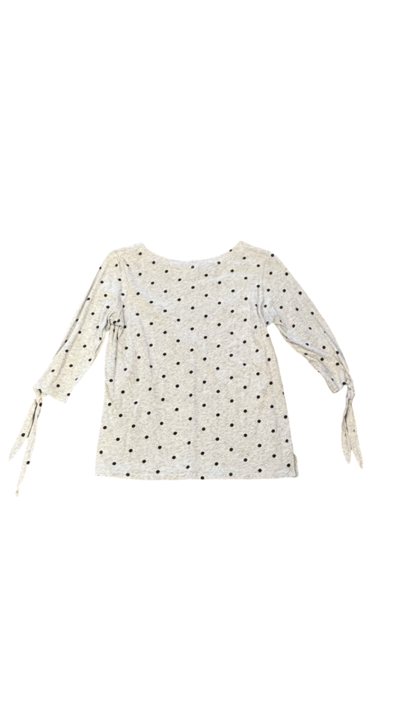 Medium Old Navy Women's Gray Polka Dot Long Sleeve Top