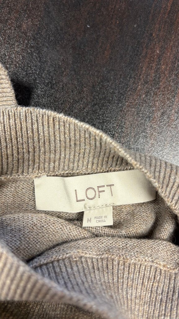 Medium Loft Women's Lightweight Tan Sweater