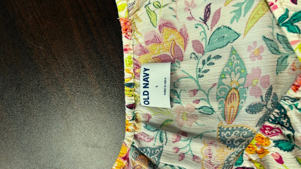 Large Old Navy Floral Long Sleeve Top