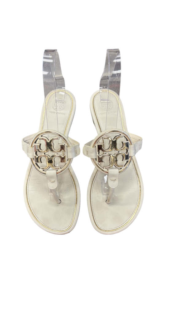 Size 8.5 Tory Burch Women's White Sandals