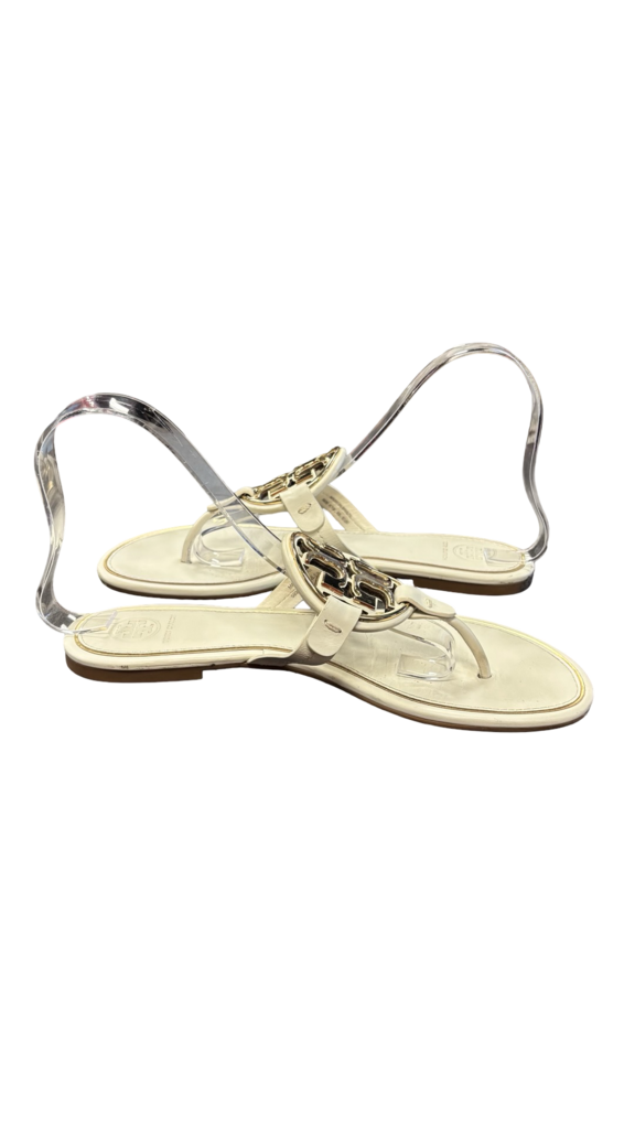 Size 8.5 Tory Burch Women's White Sandals