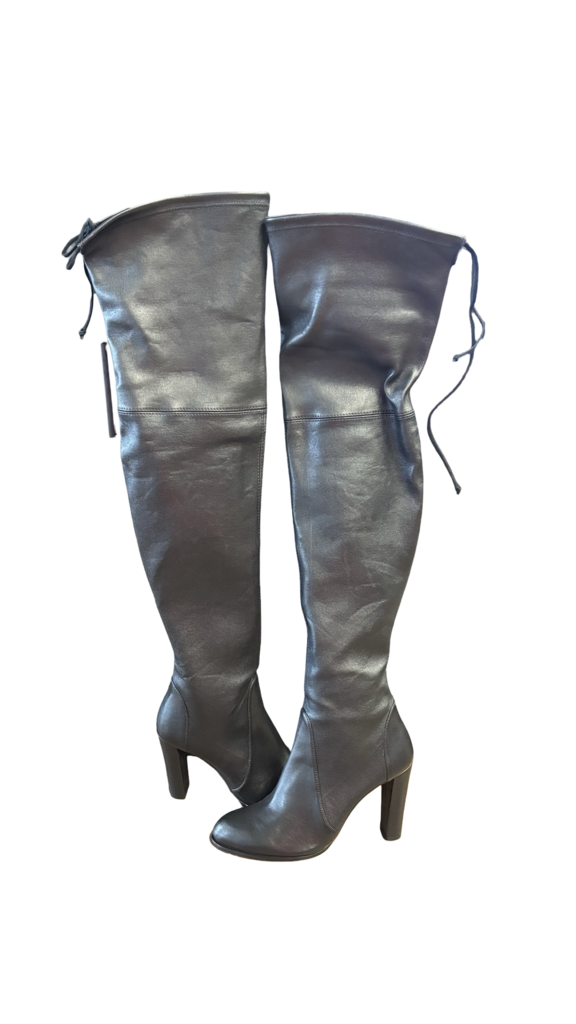 Size 8 Stuart Weitzman Women’s Black High Heeled Thigh High Boots