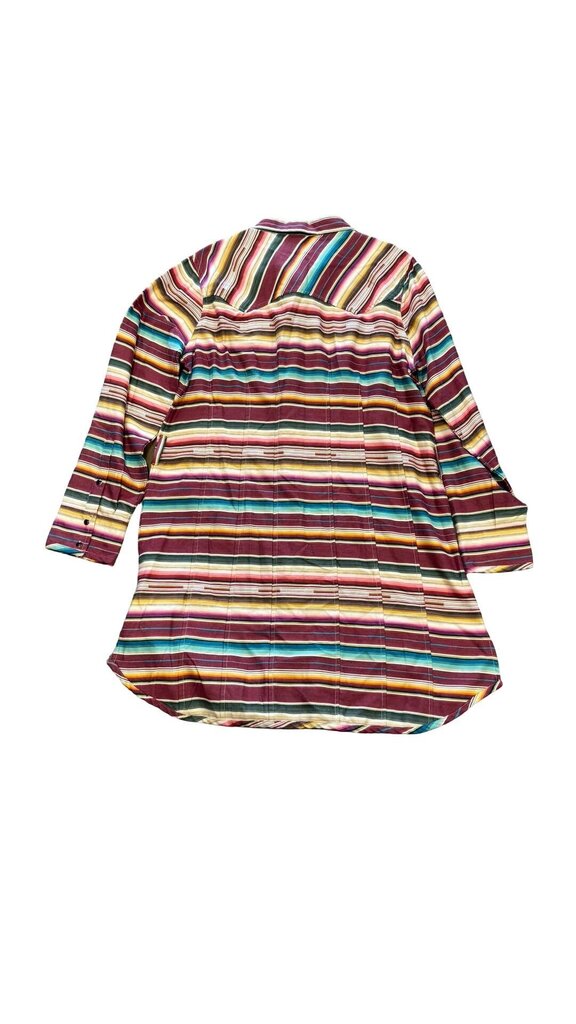 Size XL- Tasha Polizzi Collection Striped Button-Up Dress