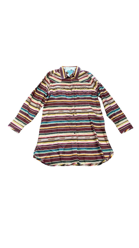 Size XL- Tasha Polizzi Collection Striped Button-Up Dress