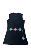Small Queen of Sparkles Black Dress with Colorful Embellishments