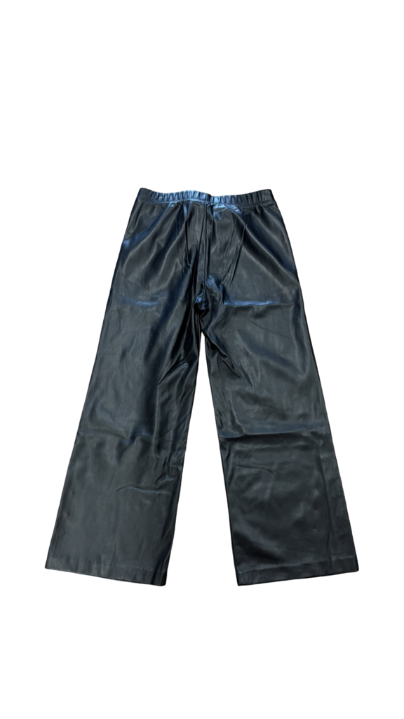 Small Fifteen Twenty Women's Black Faux Leather Pants