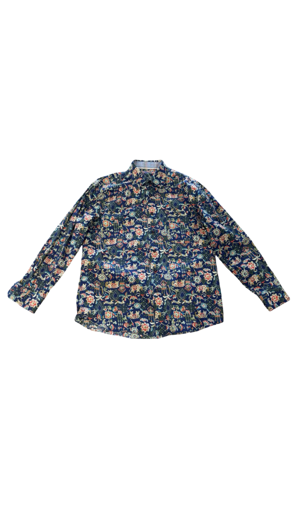 Medium Alan Flusser Floral Print Button-Up Shirt