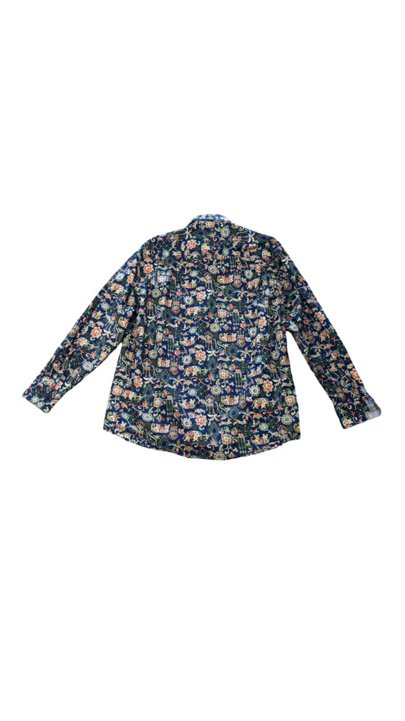 Medium Alan Flusser Floral Print Button-Up Shirt