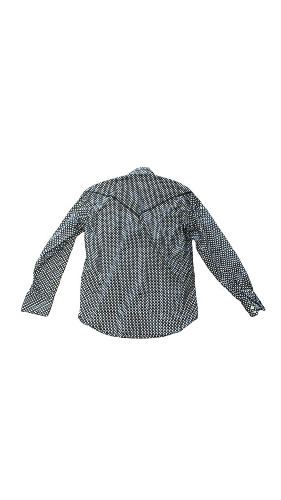 Small Stetson Men's Long Sleeve Shirt with Hexagonal Pattern