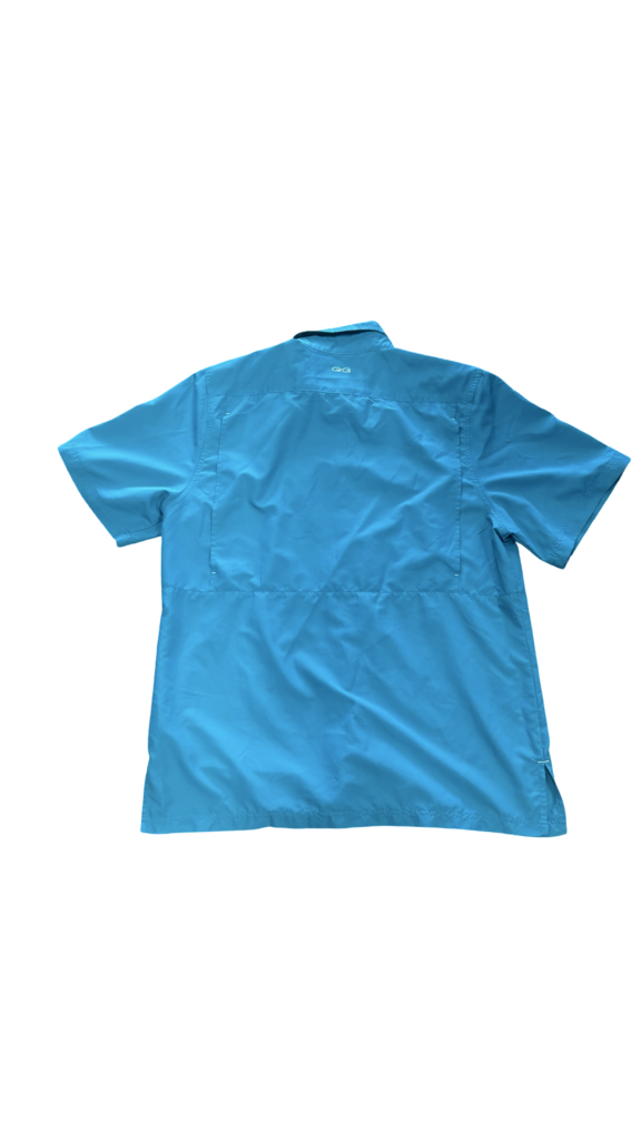 Large GameGuard Outdoors Men's Short Sleeve Button-Up Fishing Shirt