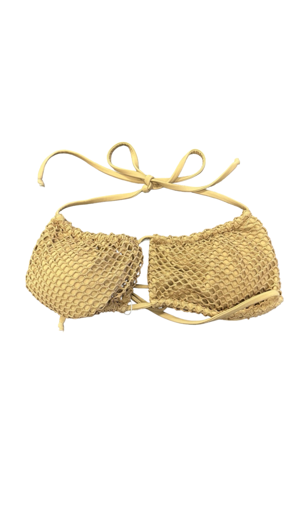 Large Berry Beachy Women’s Tan Mesh Bikini Top