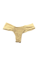 Medium Berry Beachy Nude Crochet Bikini Bottom