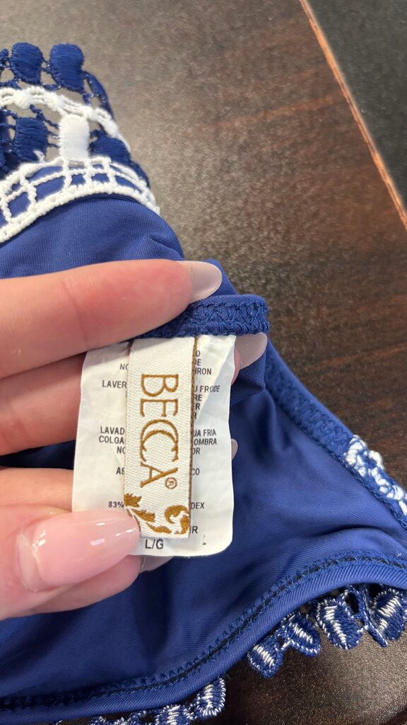 Large BECCA Women's Blue Bikini Set