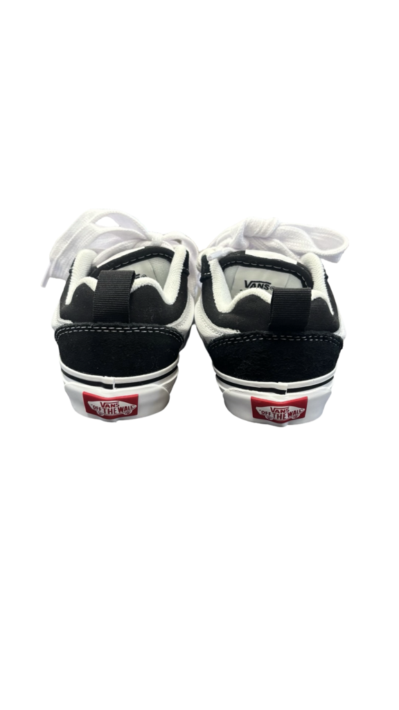 Size 11.0 Kids Vans Black and White Sneakers