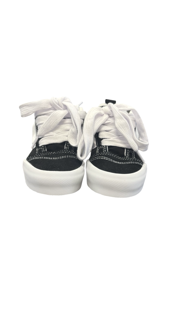 Size 11.0 Kids Vans Black and White Sneakers