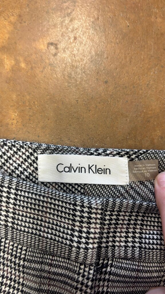 Size 10 Calvin Klein Women's Plaid Pants