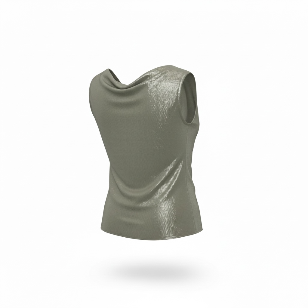 Women's Cowl Neck Sleeveless Top