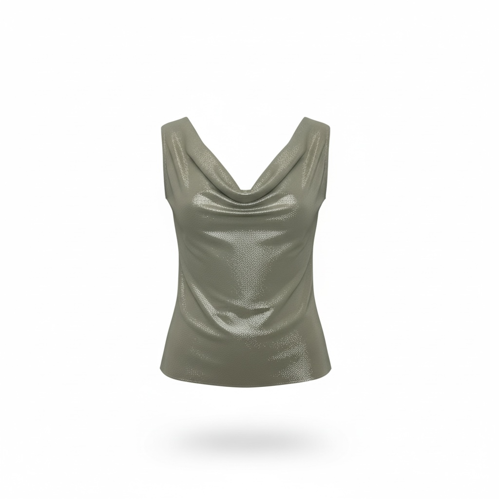 Women's Cowl Neck Sleeveless Top