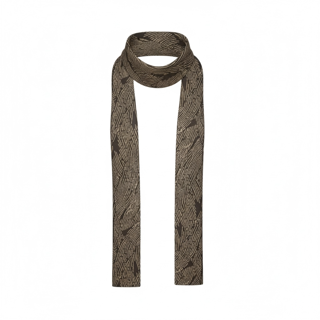 Printed Scarf in Earthy Tones