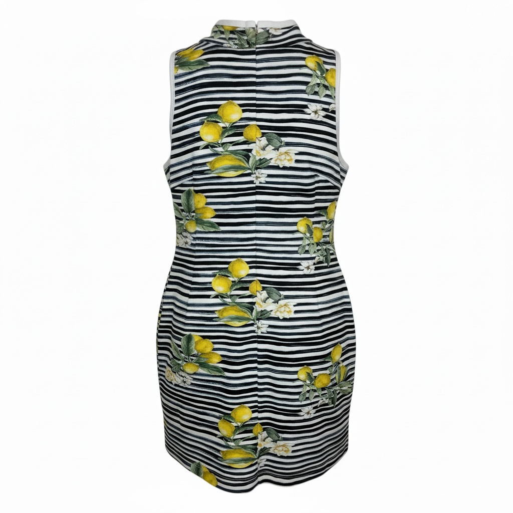 Boston Proper Floral Stripe Dress