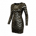 RolyPoly Sequined Chevron Dress