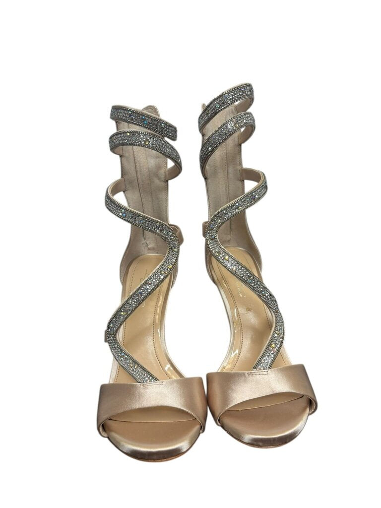 Stylish Strappy High Heels with Rhinestones