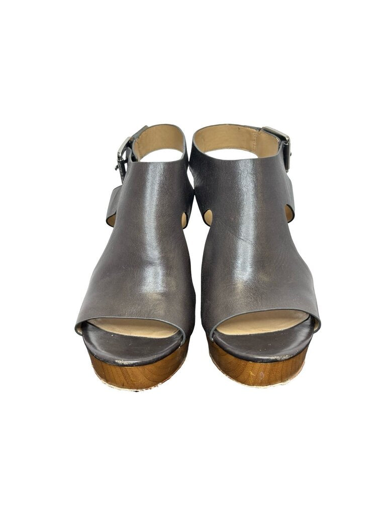 Michael Kors Women's Leather Wedge Sandals