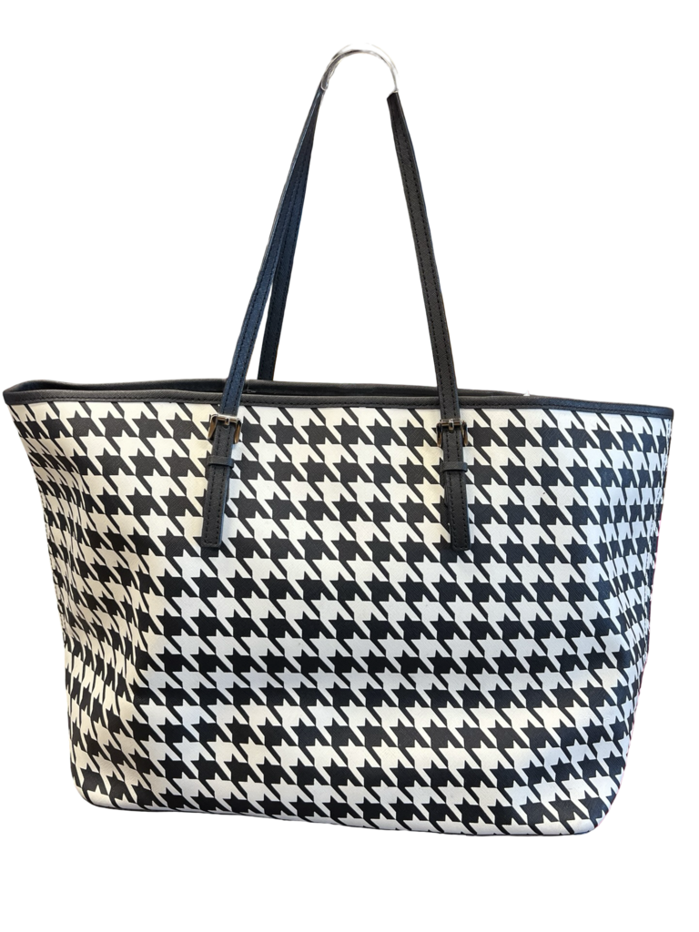 Michael Kors Houndstooth Print Tote Bag