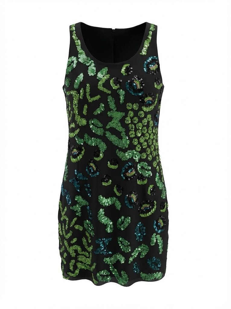 Elogy Sequin Animal Print Dress