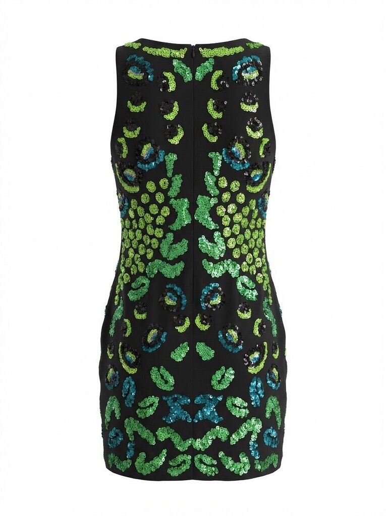 Elogy Sequin Animal Print Dress