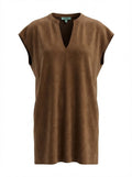 Karlie Brown Suede Top