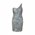 Mandalay One-Shoulder Silver Cocktail Dress