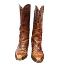 Vintage Brown Leather Cowboy Boots