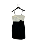 Max and Cleo Black and White Strapless Dress