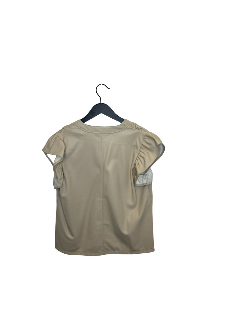 Beige Puff Sleeve Top