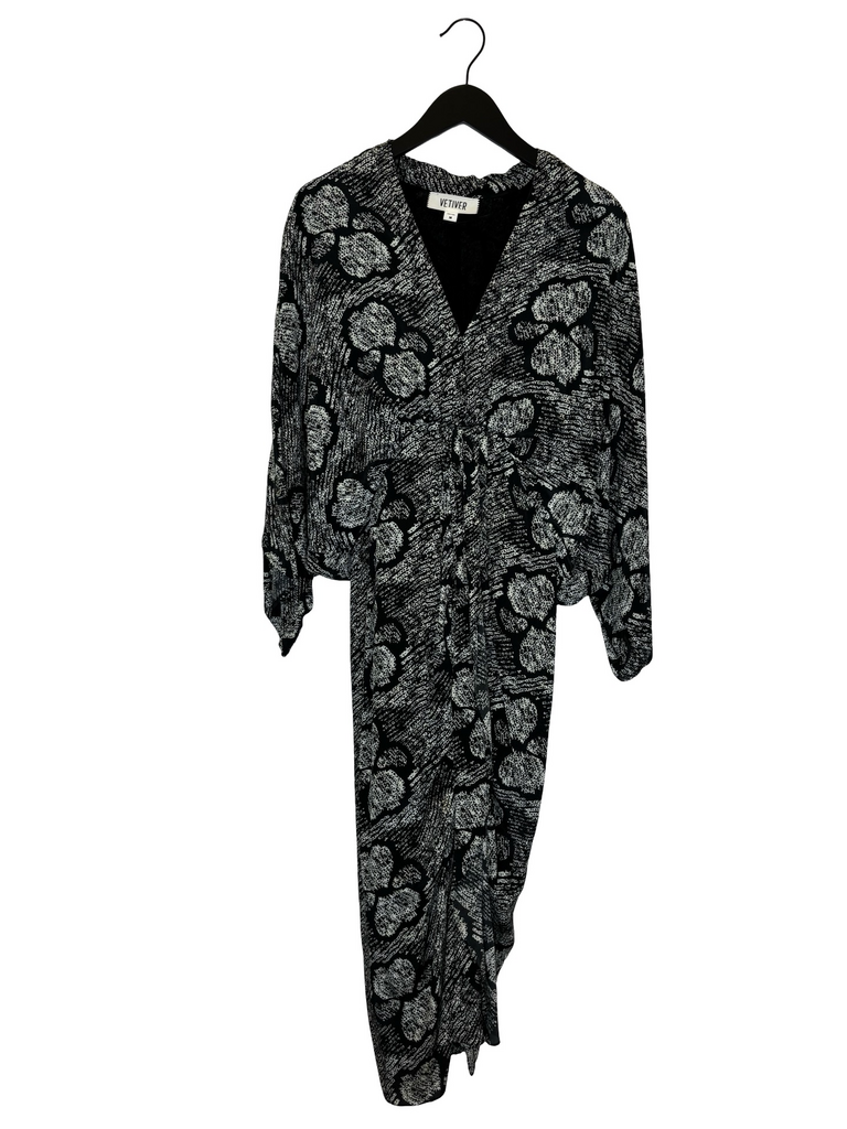 Vetiver Women's Black and White Printed Dress