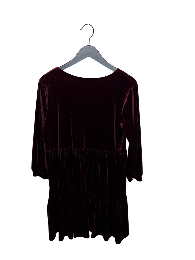 KARLIE Velvet V-Neck Dress