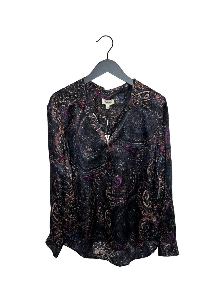 L'AGENCE Paisley Print Blouse